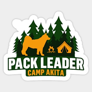 Camp Akita Pack Leader Sticker